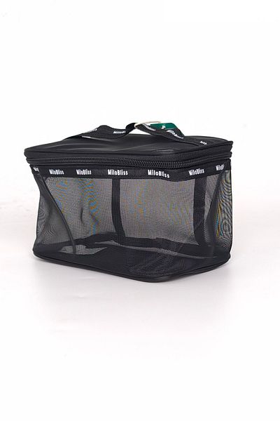 YOYOSO Μαύρο Διχτυωτό Organizer, Τσάντα Μακιγιάζ