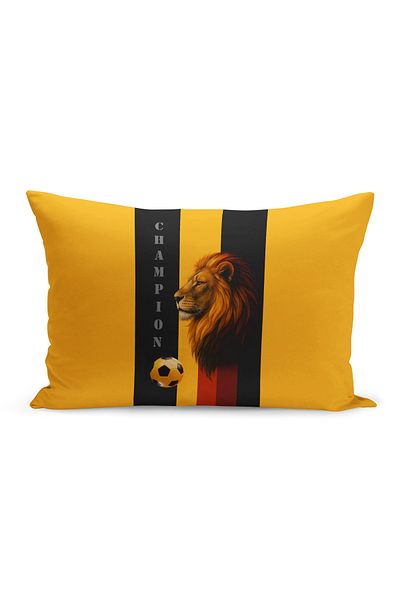 Bertille Home Copil Bebeluș Galben Roșu Fan Fotbal Seria Husă de pernă (Husă de pernă)