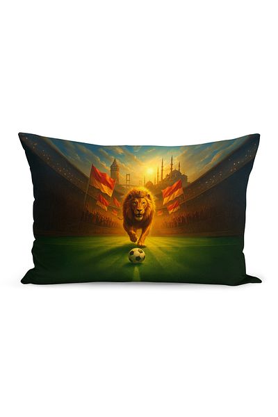 Bertille Home Copil Bebeluș Galben Roșu Fan Fotbal Seria Husă de pernă (Husă de pernă)