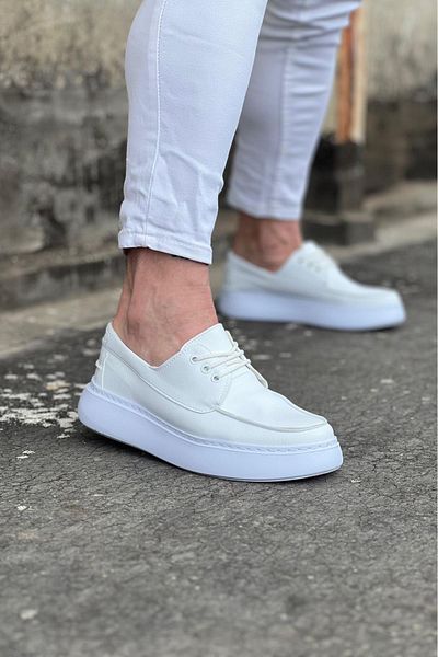 aradimtaradim White Skin Orthopedic Sole Men's Casual Shoes