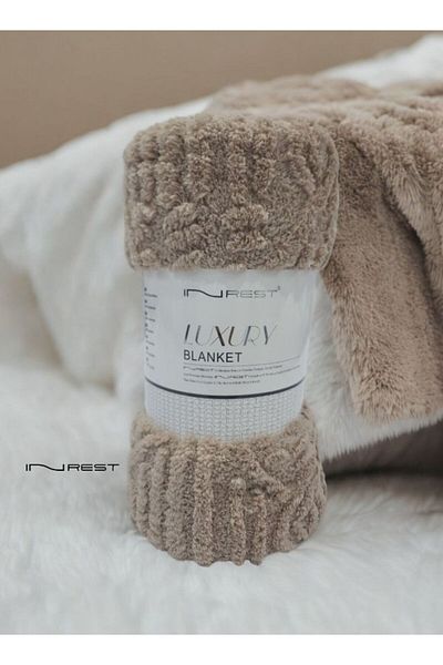 INREST Soft Blanket Luxurious Fur Single Single Size 150x220 cm - Multi Color