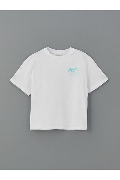 LC Waikiki Crew Neck Printed Girl's T-Shirt (S5)