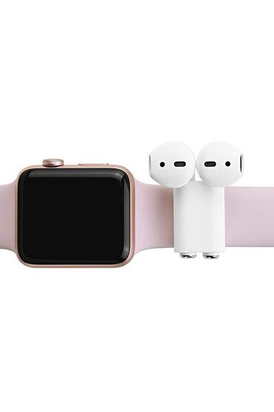 REDz Accessories Suport Airpods pentru curea Apple Watch, albă