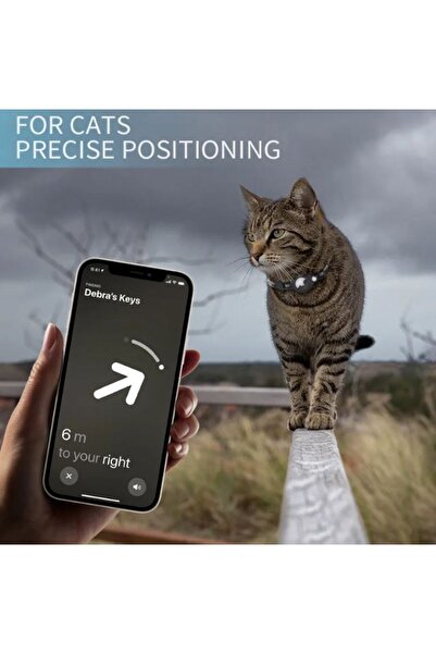 REDz Accessories Animal collar for Airtag, Reflective, Bell, Textile, Black