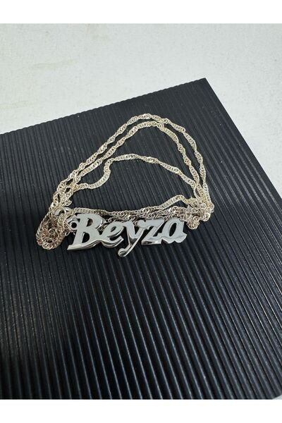 ASEL SILVER Beyza İsimli Gümüş Kolye – İsminize Özel Işıltı