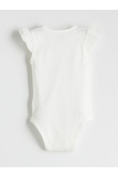 LC Waikiki Crew Neck Basic Baby Girl Snap Bodysuit (S5)