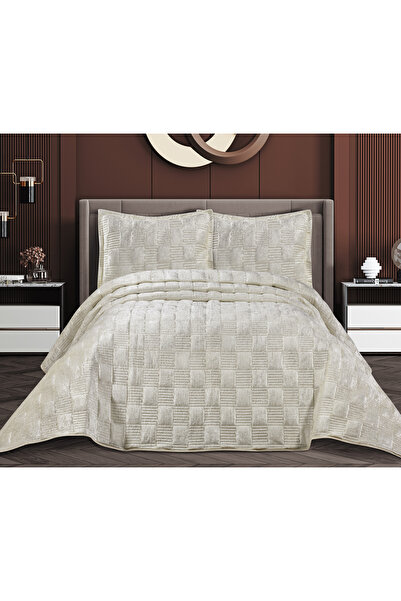 GOLDROOM RANYA KADİFE ÇİFT KİŞİLİK YATAK ÖRTÜSÜ