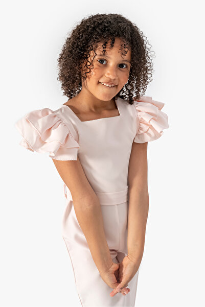 YUSALİ Square Collar Jumpsuit Special Day/Wedding/Birthday