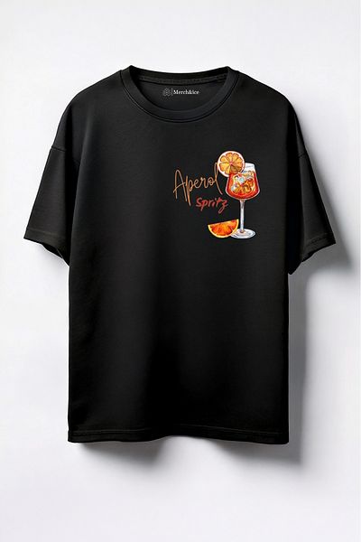 Merch&ice Μπλουζάκι με στάμπα Aperol Spritz Unisex Oversize