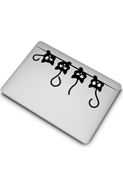 REDz Accessories Husă pentru pisici, design vesel, compatibilă cu MacBook Air 13,6", protecție eficientă, transparentă