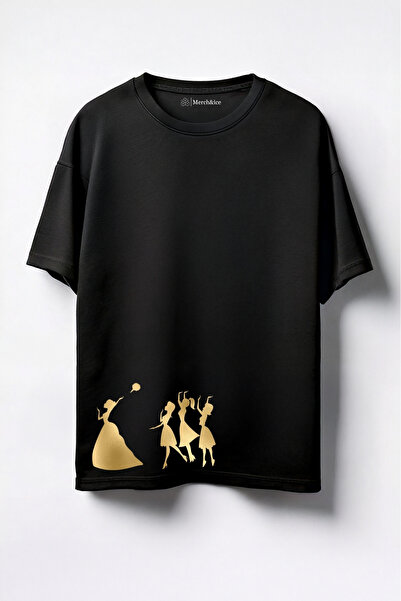 Merch&ice Mlada baca cveće Štampano Unisex Oversize kroj T-shirt