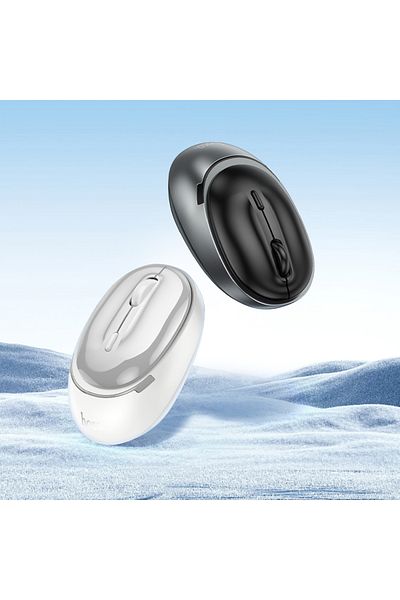 REDz Accessories Hoco GM34 Mouse, Dual 2.4G and Bluetooth Connection, Adjustable DPI, Business Mouse, White