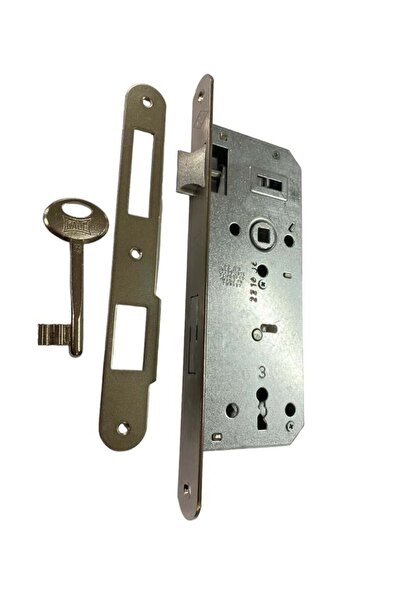 Mestore قفل باب غرفة نيكل Kale Oval 151 R 40 مم - 9996674775638