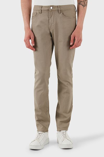 Armani Exchange Stretch Cotton Regular Fit Normal Waist Straight Leg Jeans Men's Jeans Pants
