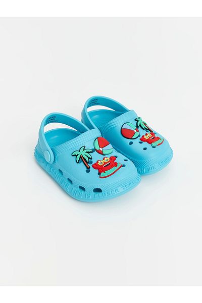 LC Waikiki Lcw Steps Turquoise Printed Baby Boy Beach Sandals