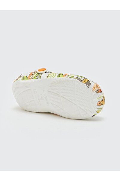 LC Waikiki LCW STEPS Beyaz Baskılı Erkek Çocuk Plaj Sandaleti