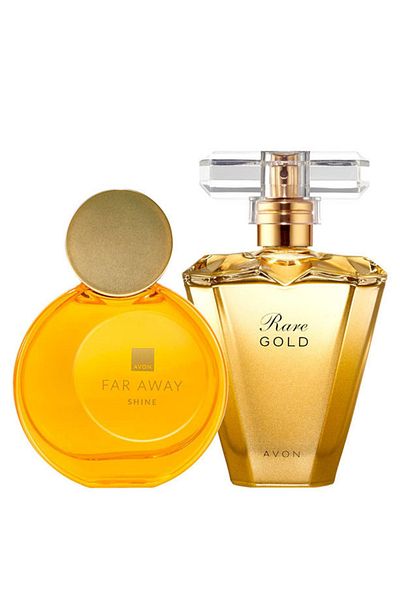 AVON Set Ea, Far Away Shine & Rare Gold 50ml