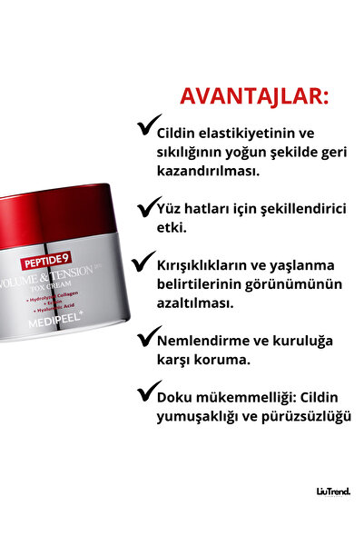 Medipeel Peptide 9 Volume & Tension Tox Cream Pro 50 ml Kırışıklıklar Için Peptid Krem M0068