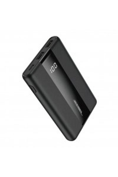 Jeebel |10000mAh Power Bank 20W PD, USB-C Port, Dual USB-A Ports | Black