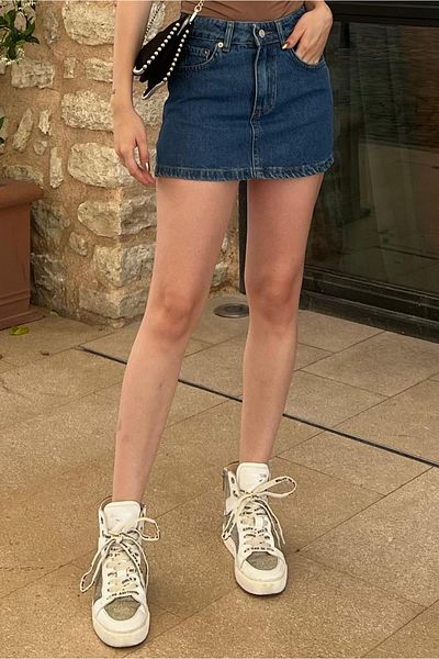 Madmext Mini-Jeansrock in Blau - MG2099