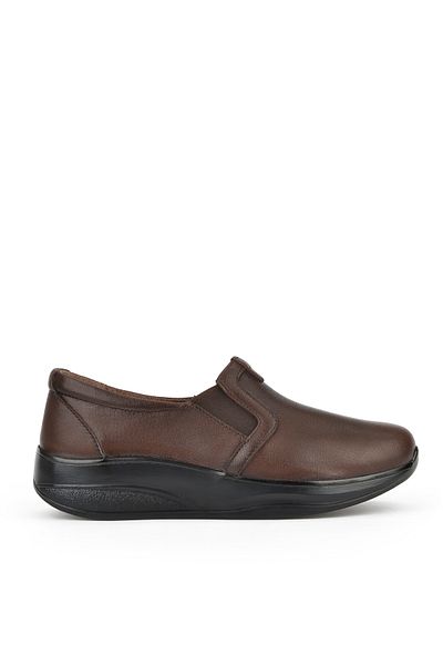 Ziya , Women's Genuine Leather Comfort Shoes 15355Z2665 Brown
