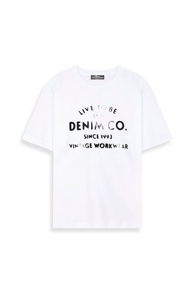 Ltb Tricou alb obișnuit