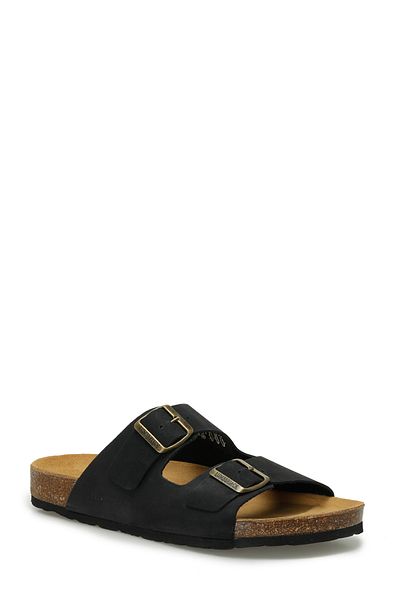 lumberjack Mendy Lth 5Fx Black Men's Slippers