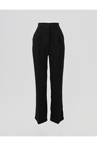 Kayra Waist Detailed Double Suit Black