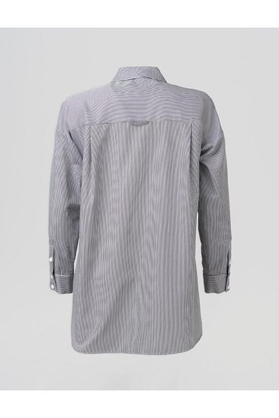 Kayra Single Pocket Basic Tunic Black