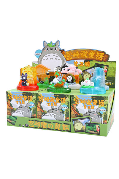 Choice one group 6pcs New Miyazaki Hayao Fairy Tale Third Play Blind Box Lamp Desktop Ornaments Birthday Su