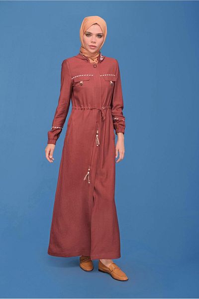 Alvina Striped Cover with Bead Accessory 10339