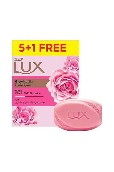 LUX Soap Glowing Skin Rose 120 g 5+1