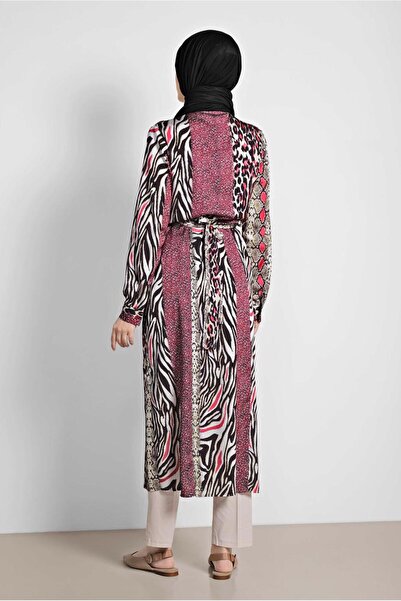 Alvina Long Mix Patterned Tunic - 4086