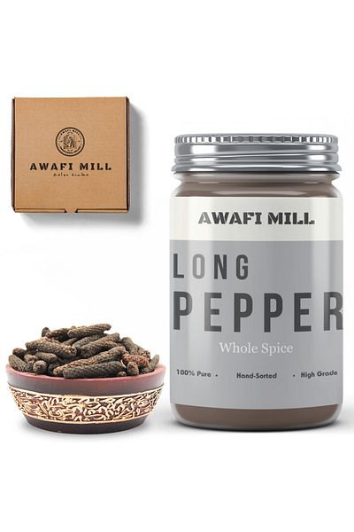 AWAFI MILL Pipali Long Pepper | Thippili - Bottle of 100 gram / 3.5 Oz