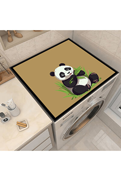 Nuva Home Panda Printed Washing Machine Dryer Cover - Non-Slip, Washable, Sta...