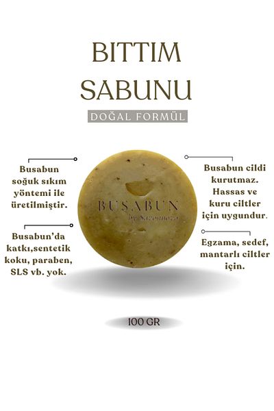 Kozmetigo Bıttım Soap Natural and Additive-Free Soap 100 GR