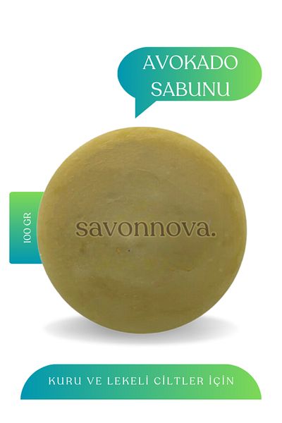 Kozmetigo Natural Avocado Soap, Effective Care Soap for Skin 100GR
