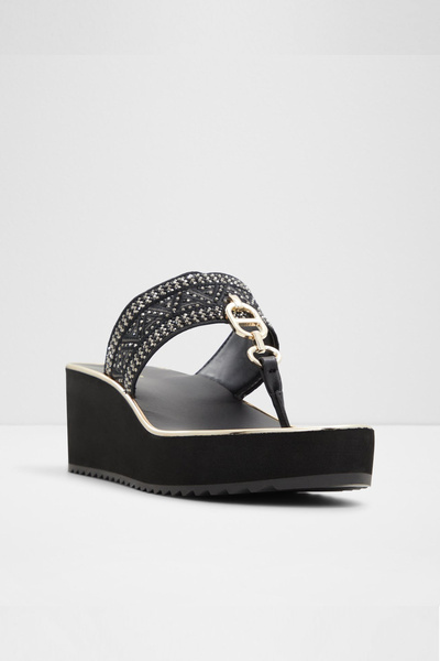 Aldo FASSBIDER - Kadın Tekstil Siyah Dolgu Topuk Terlik