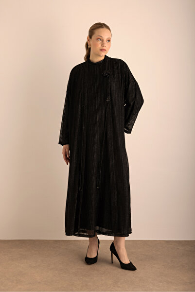 Aker Örme Simli Tül Elbise