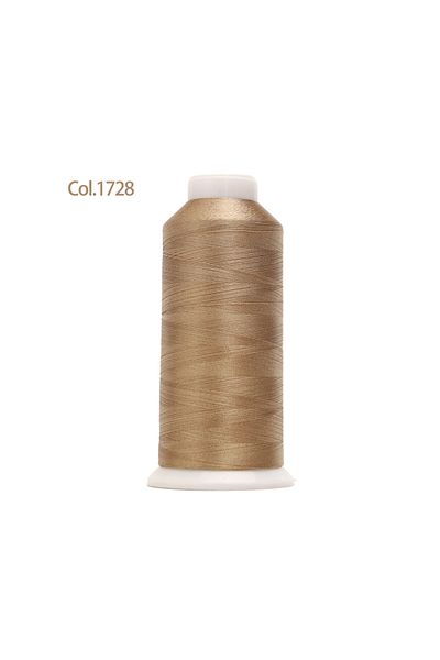 Choice 1728 Dark Ecru 40 Weight 120D/2 Polyester Embroidery Thread 4000 Meter Brother Singer Household Indu