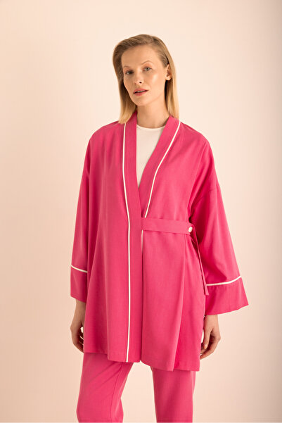 Aker Fuchsia Belt Button Detailed Cotton Cap