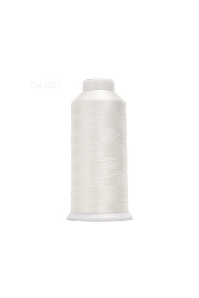 Choice 1803 Off White 40 Weight 120D/2 Polyester Embroidery Thread 4000 Meter...