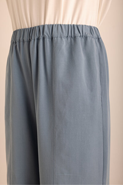 Aker İndigo Beli Lastikli Cotton Pantolon