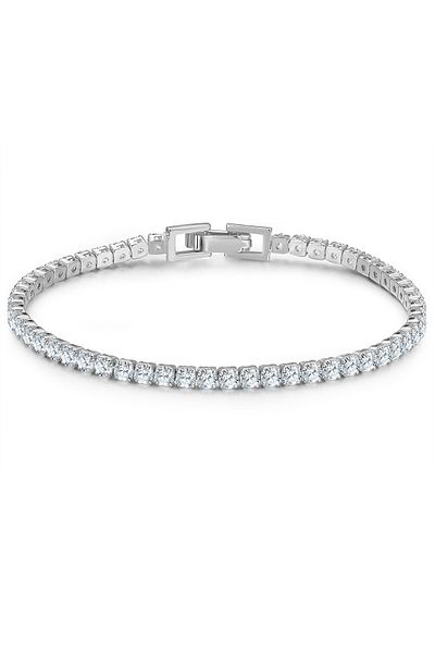 Glanzstücke München Silberarmband Armband Sterling Silber Zirkonia Weiß