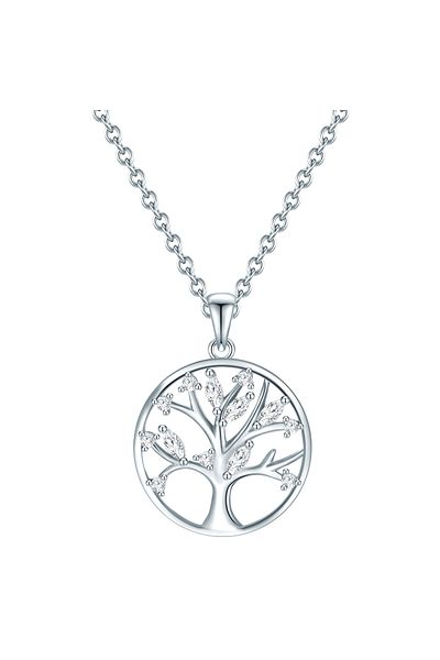 Rafaela Donata Silberhalskette Kette Mit Anhänger Sterling Silber Zirkonia Weiß