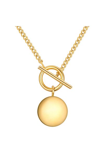 eastside Edelstahlhalskette Kette Mit Anhänger Edelstahl Gelbgold