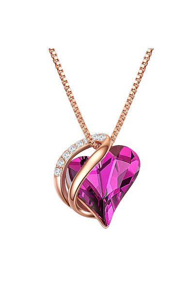 Rafaela Donata Silberhalskette Kette Mit Anhänger Sterling Silber Roségold Verziert Mit Kristallen Von Swarovski® A