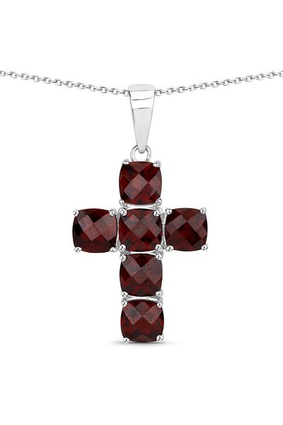 Rafaela Donata Edelsteinhalskette Kette Mit Anhänger Sterling Silber Granat