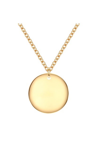 eastside Edelstahlhalskette Kette mit Anhänger Edelstahl gelbgold