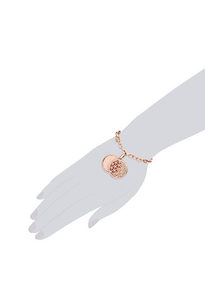 Lulu & Jane Armband mit Kristallen von Swarovski® Armband roségold verziert mit Kristallen von Swarovski® weiß